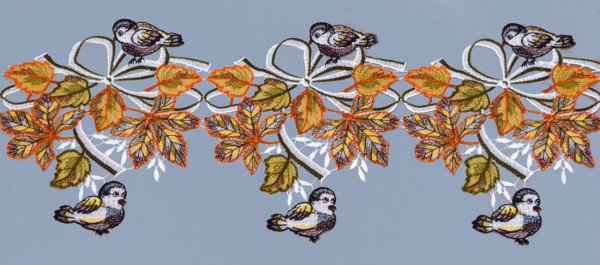 Stangendeko Vögel im Herbst 19 cm hoch