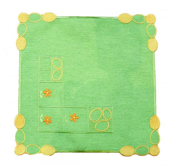 Deckchen Ostern grün 26x26 cm